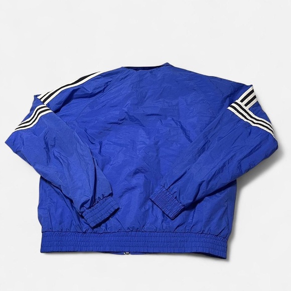 Vintage Blue Adidas Tracksuit Size Large Jacket + Pants Set 90s Streetwear - Picture 4 of 8
